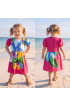 Hand Painted Rayon Kids Dress